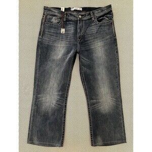 NWT Mens Tin Haul JEANS Mens Size 40 Regular Joe Bootcut Short Hemmed Distressed